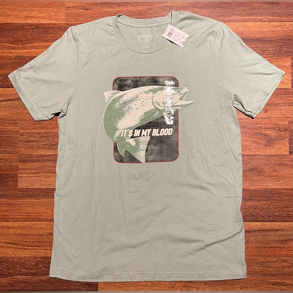 NWT men’s fishing t-shirt